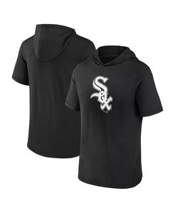 Мужская черная футболка с коротким рукавом Chicago White Sox с капюшоном Fanatics