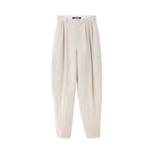 Брюки Jacquemus Le Pantalon Fernando, Rib Knit Light Beige