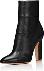 Женские винтажные ботильоны FSJ на толстом высоком каблуке с заостренным носком и боковой молнией, зимние обувь, размеры 4-15 US, Black Matte