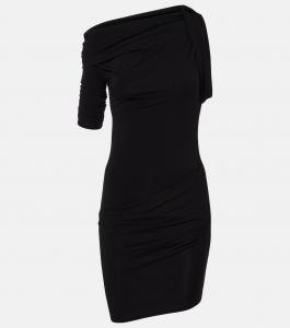 Драпированное джемпер-миниплатье Jacquemus, черный