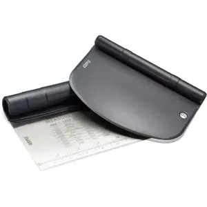 Лопатка для теста GEFU «DUTTO», (набор, 2 шт.), два в одном, можно мыть в посудомоечной машине, серебристый/черный