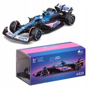 Модель BOLID F1 Pierre Gasly BWT Alpine Team A523 2023, масштаб 1:43, BBURAGO 18-38073