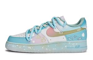 Nike Кроссовки для скейтбординга Air Force 1 RTHS Cloud Bunny низкие унисекс белый синий розовый