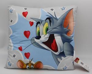 Декоративная подушка Tom & Jerry мягкая подушка 40 х 40 светло-голубая детская