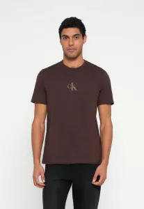 Футболка с микромонологическим графическим принтом Calvin Klein Jeans, Rich Brown