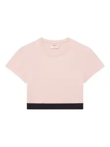 Футболка с контрастными вставками Repetto, розовый