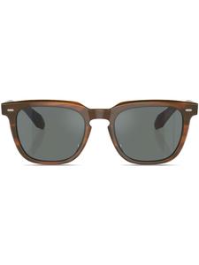 Солнцезащитные очки N.06 в квадратной оправе Oliver Peoples, коричневый
