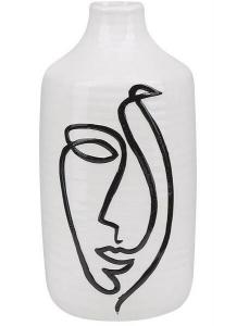 Ваза для цветов Beliani AENUS, черно-белый