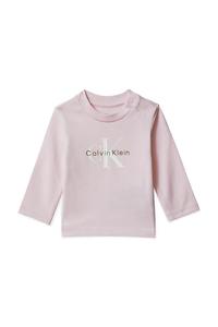 Детская кофточка с длинным рукавом Calvin Klein Jeans, розовый