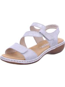 Классические босоножки rieker, серебряный