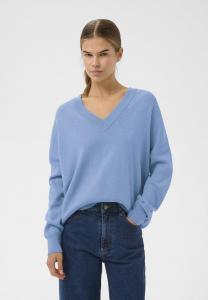 Джемпер InWear FOSTER V-NECK, Riviera Melange/Metallic Blue