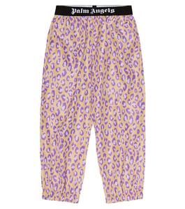 Спортивные брюки с леопардовым принтом Palm Angels, разноцветный