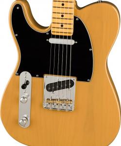 Электрогитара Fender American Professional II Telecaster Left-Hand Guitar, Maple Fingerboard, Butterscotch Blonde w/ Deluxe Molded Case