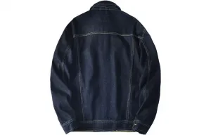 Lee Джинсовая куртка мужская Dark Blue Lapel Moderate Others