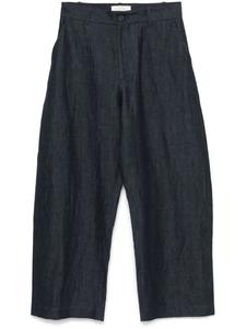 Брюки с закругленными штанинами Studio Nicholson, синий