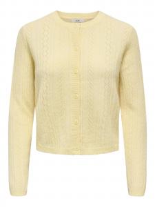 Кардиган 'JDYApril' вязаный лимонного цвета
