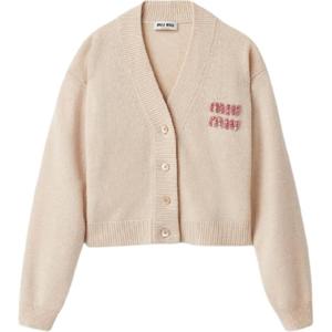 MIU MIU Кашемировый свитер розовый для женщин