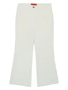 Расклешенные брюки средней посадки MAX&Co. Kids, белый