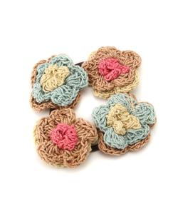 Хлопковая резинка для волос с цветочным узором Fsb, цвет Ivo/Br