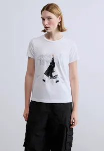 Футболка с надписью "переходной путь" Dkny, White