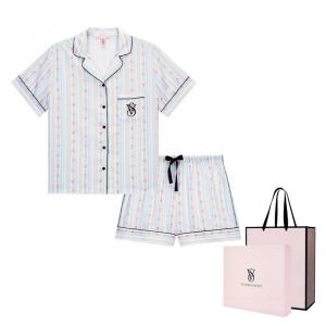 Женский пижамный комплект Light Water Floral Victoria's Secret, синий