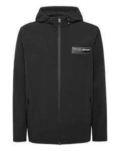 Толстовка с капюшоном на молнии Plein Sport Zip-Up Hoodie, черный