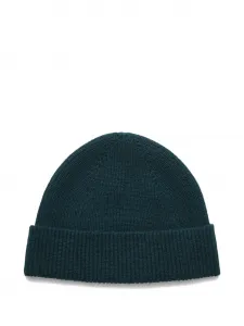 Шапка бини из смесового кашемира Oasi Zegna, зеленый
