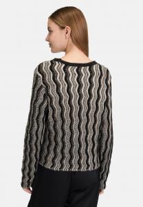 Джемпер Betty Barclay Jumper, Patch Black/Taupe/Black