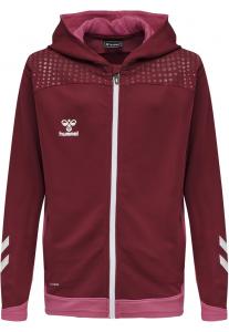 Спортивная толстовка с капюшоном на молнии Hummel, красный