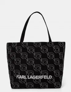 Хлопковая сумочка Karl Lagerfeld, черный