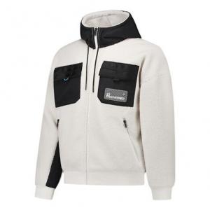 Куртка 23 флисовая куртка с капюшоном мужская Air Jordan, белый