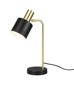 Настольная лампа MeineWunschleuchte Nachttischlampe Schwarz Gold, черный - золотой - металл - 14 x 44 x 28 см