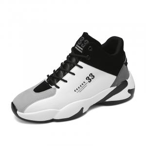 Мужские баскетбольные кроссовки средней высоты с противоскользящим покрытием Tonybear, белый