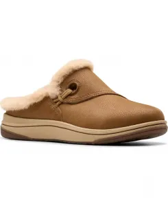 Женские мюли Cloudsteppers Breeze Myth с круглым носком Clarks, коричневый/бежевый