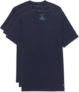 Мужские футболки Tommy Hilfiger из хлопка, классические футболки с круглым вырезом, 3 Navy