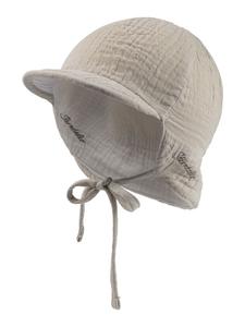 Sterntaler Двусторонняя муслиновая кепка с козырьком, бежевого цвета