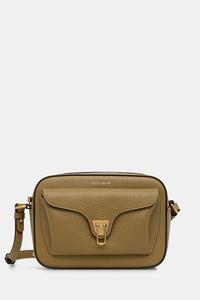 Кожаная сумка Coccinelle, зеленый