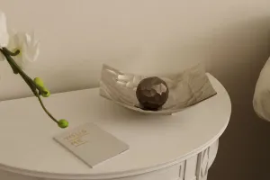 Myflair Мебель и аксессуары Декоративная миска "Жасмин, серебро", серебристого цвета Myflair Möbel & Accessoires 28х21х10 см, цвет silberfarben