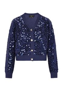 Вязаный кардиган faina Knit Cardigan, морской синий