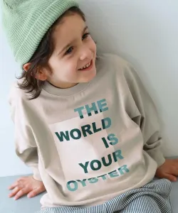 Футболка с длинным рукавом и крупным силуэтом дьявольской лабрадорши, Детская одежда. Размер 26SS Devirock, цвет 001-Logo-L Gray