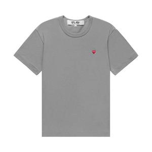 Футболка Comme des Garçons PLAY Small Red Heart T-Shirt, Grey