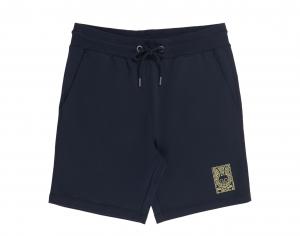 Мужские темно-синие спортивные шорты с вышивкой Pisani Psycho Bunny B6R714X1FT-NVY