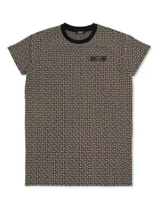 Платье-футболка с монограммой Balmain Kids, нейтральный