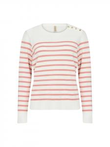 Свитер SC-DOLLIE STRIPE 783 в цвете 4635C PEACH PINK COMBI soyaconcept