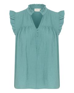 Блуза Kaffe KALiany, зеленый