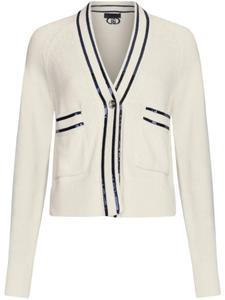 LIU JO кардиган с пайетками, белый