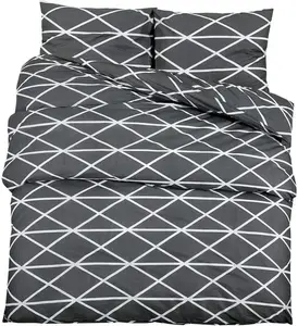 Комплект постельного белья , серый, 260x220 см, хлопок vidaXL