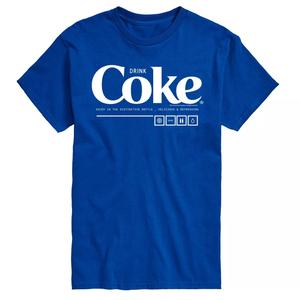 Мужская футболка Coca-Cola Drink Coke Enjoy с рисунком License, синий