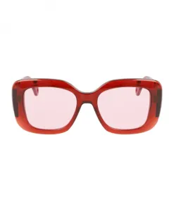 Квадратные солнцезащитные очки из ацетата Lanvin, красный