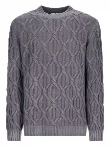 Свитер косой вязки PT Torino, серый